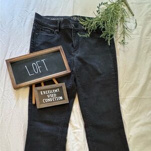 EUC + LOFT + Black Boot Cut Jeans
